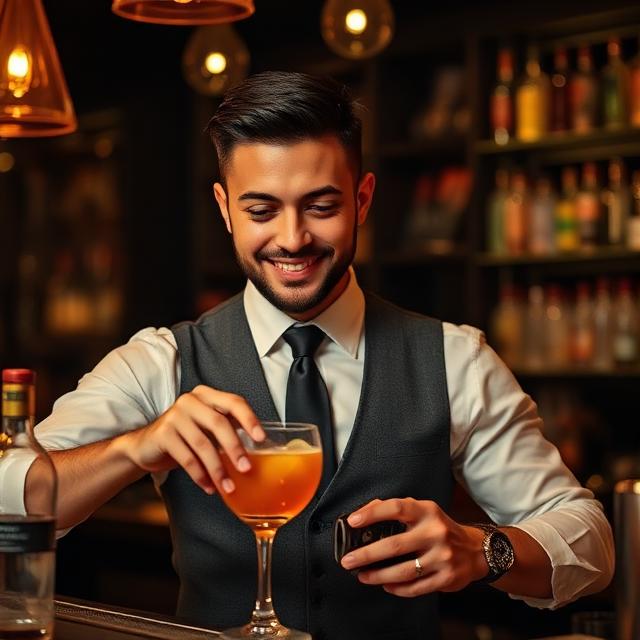 Bartender Carlos Martínez