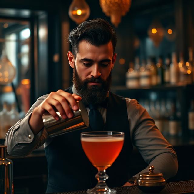 Bartender Andrés Lora
